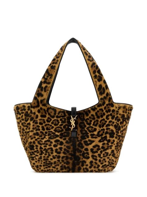 yves saint laurent leopard shopper|saint laurent bea leopard print.